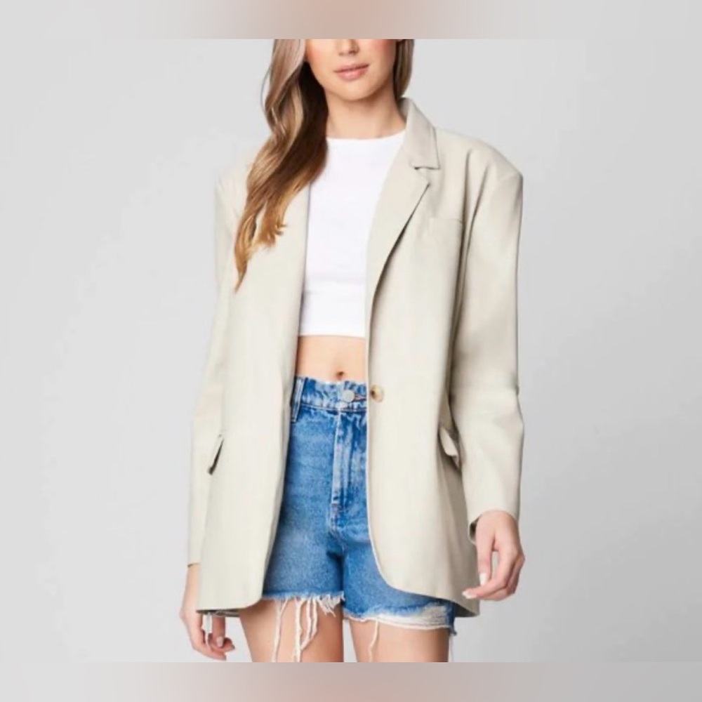 Revolve BLANKNYC Faux Leather Blazer